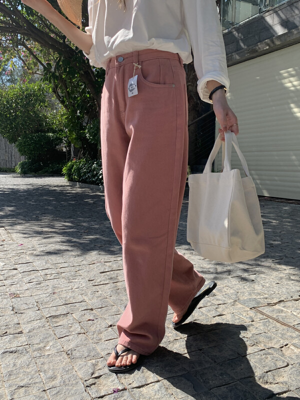【MEET ME】Loose straight casual jeans YS1-61658# L