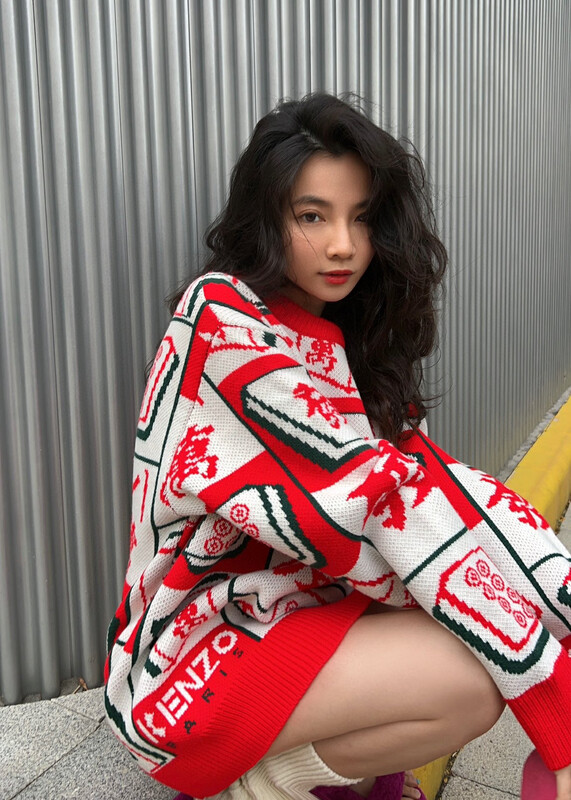【YT】Mahjong Fortune Pullover Comfortable Warm Sweater Z60500# PCZ