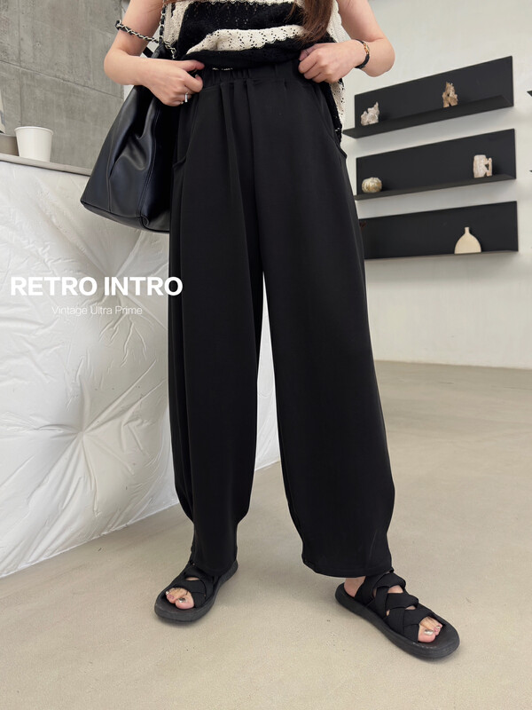 【RIN】Korean style simple all-match slim loose casual pants R30061# CLS