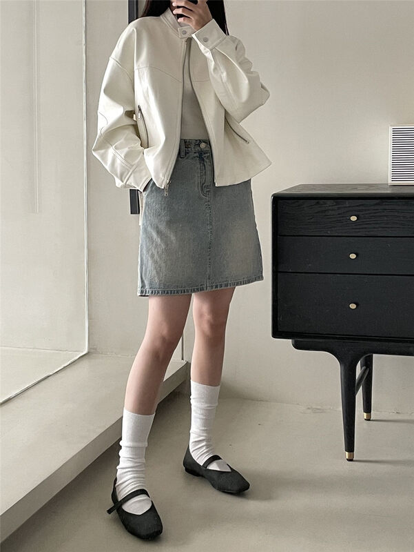 2023 early spring new! 【CLEAN SPACE】Low waist fashion Korean denim skirt 35171# CLS