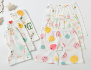 Baby open shorts summer thin cotton newborn baby pants breathable boys and girls wear small pants