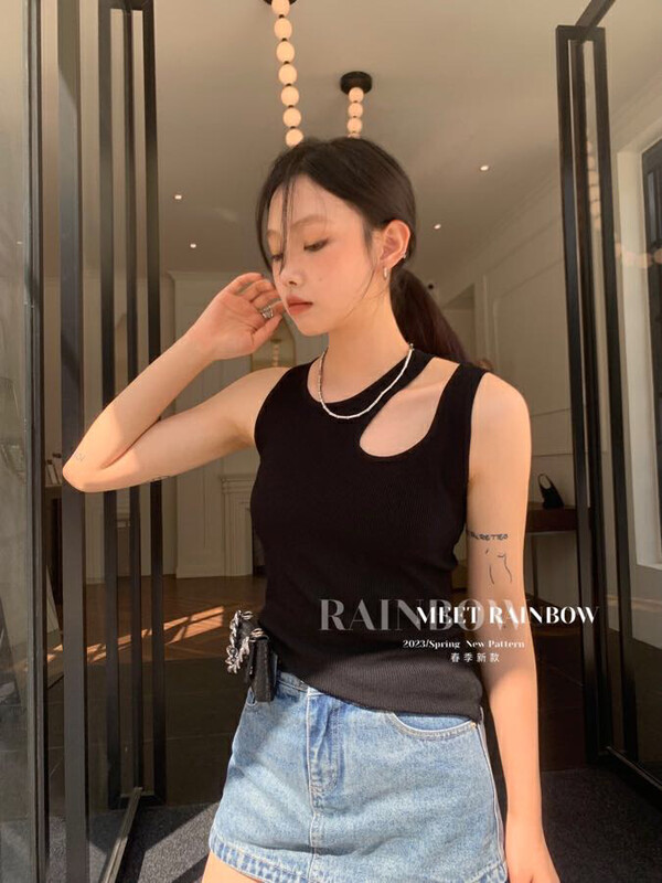【RAINBOW】針織背心設計感小眾背心/吊帶  5507#  FHX