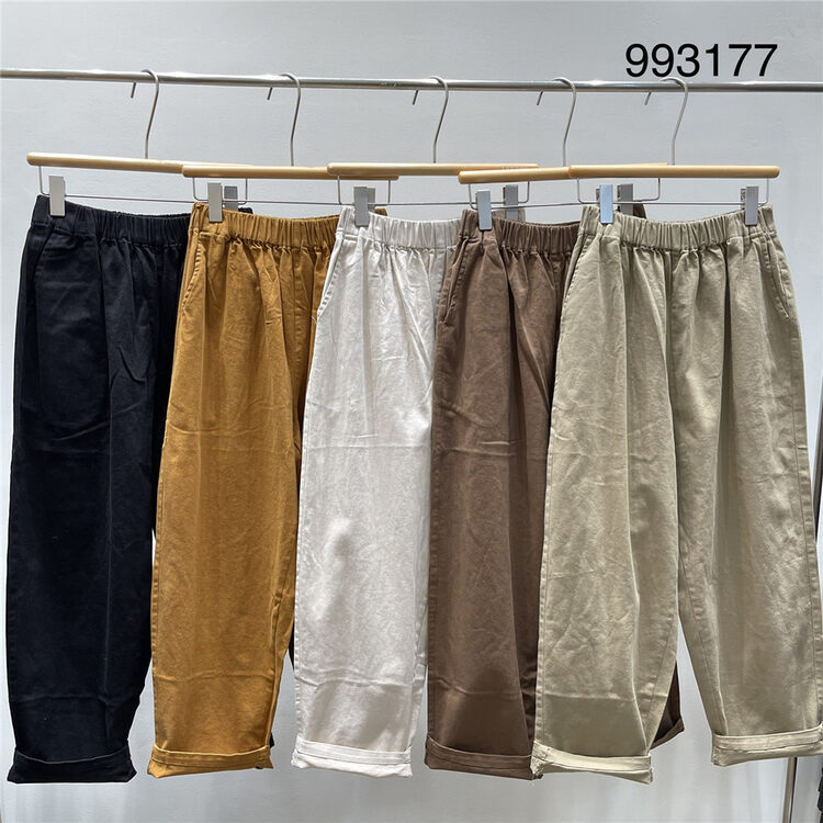 2023早春新款!【TWENTY印木】復古純色百搭休閒褲  993177#  L