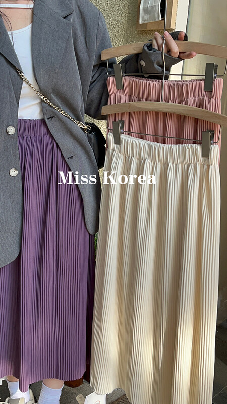 23年早春新款!【MISS KOREA】鬆緊腰寬鬆百搭半身裙  202322#  HBX