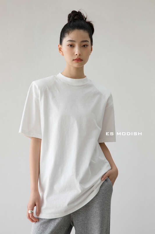 2023早春新款【ES MODISH】圓領基礎款百搭短袖T恤  BL2158#  ZXL