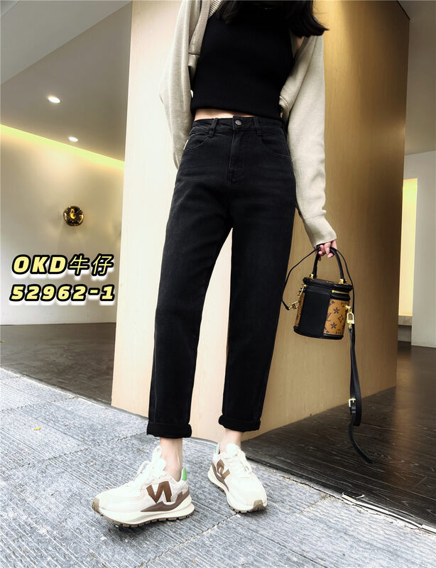 2023年早春上新!【OKD】哈倫直筒顯瘦百搭牛仔褲  52962-1#  ZXL