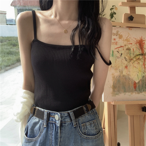 Real price real shot Versatile slim knitted camisole camisole tops for women