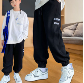 Boys' trousers spring and autumn children's autumn clothing casual sports trousers Korean style autumn middle and big children's pants tide