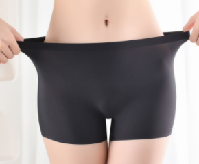 Breathable underwear women's ice silk seamless seamless mid-waist summer new two-in-one safety pants women's boxer women's underwear