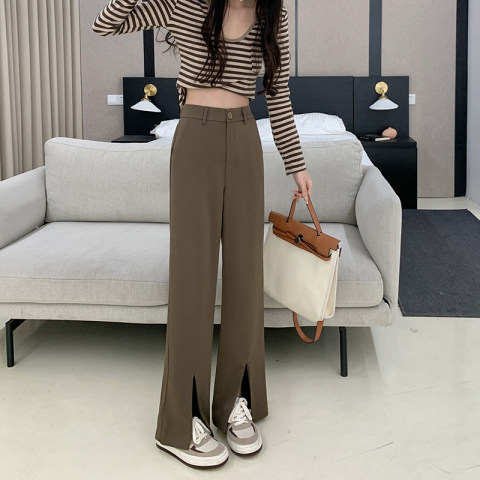 Mopping casual trousers women's spring and summer 2023 new high waist drape loose wide leg pants trendy ins