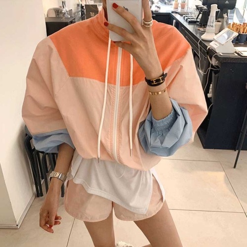 Stitching new sun protection clothing women's 2023 new Korean summer thin coat loose casual casual wear