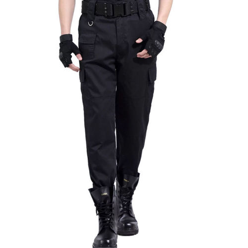 Spring and autumn security pants training pants black men's thickened special training overalls pants summer wear-resistant tactical pants combat pants