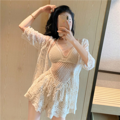 Swimsuit women's high-end sexy sexy net red style 2022 new hot style cover belly conservative slim split fairy bubble hot spring