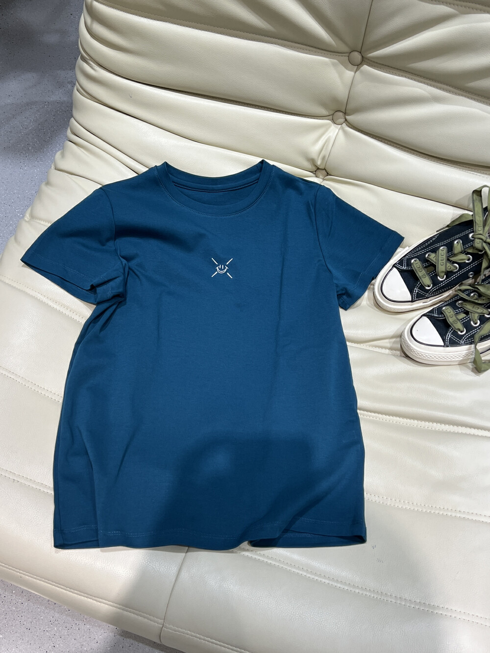 【BOBO1972】Basic all-match pattern design short-sleeved T-shirt AY230295# LSL