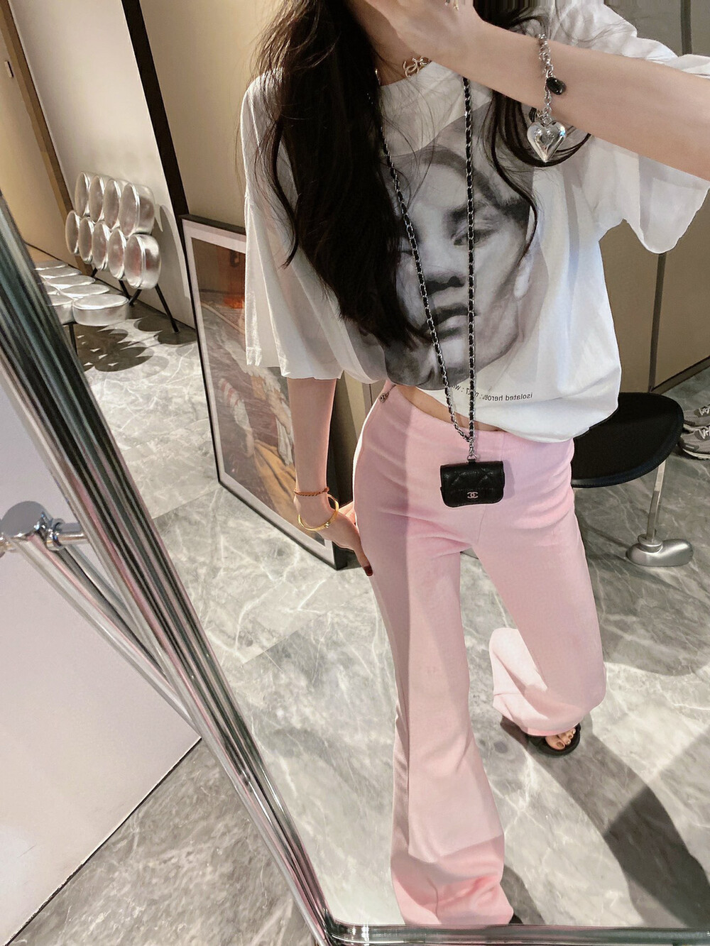 2023 early spring new! 【YT】elastic flared slim casual pants K59208# PCZ