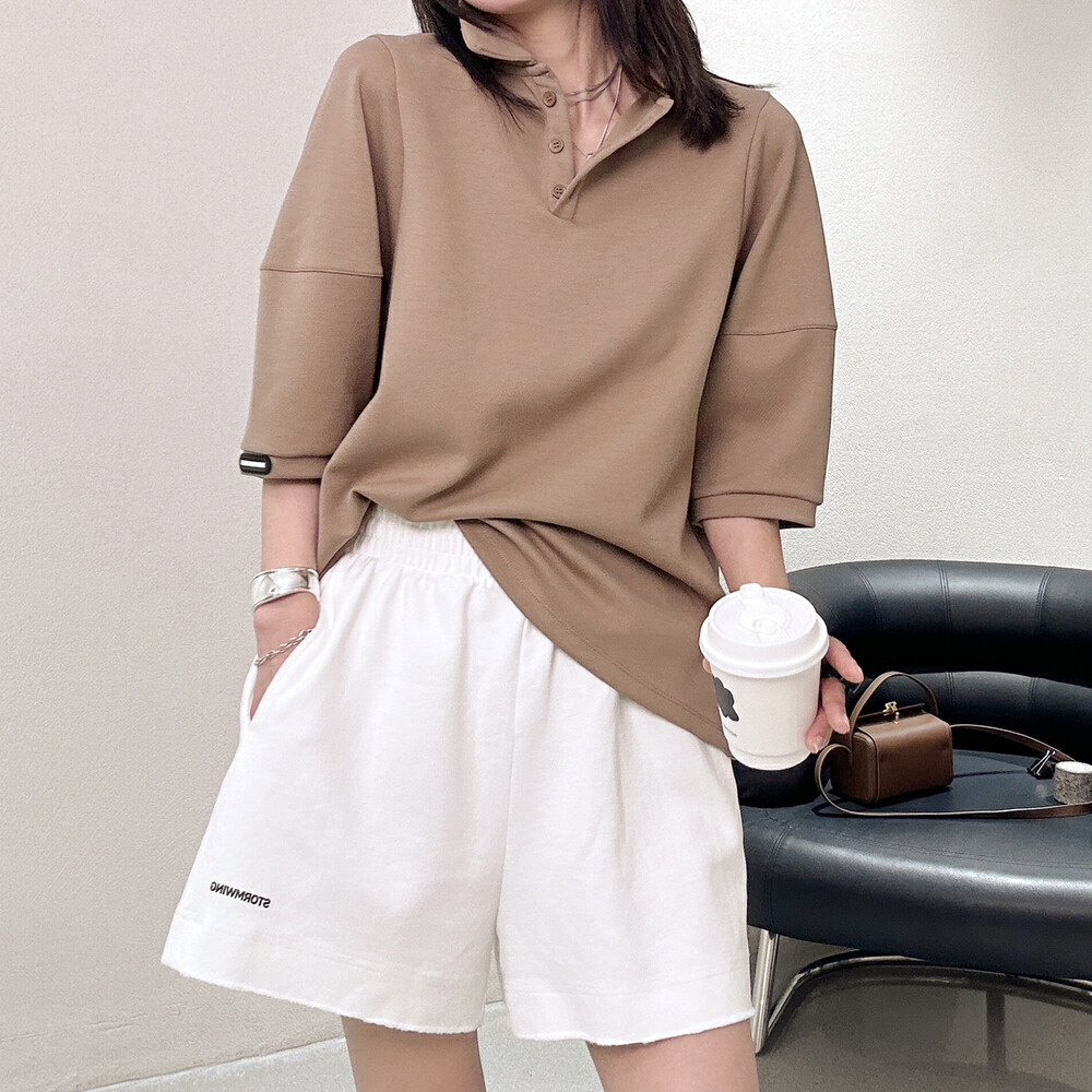 【BOBO1972】Casual all-match short-sleeved T-shirt AC230218