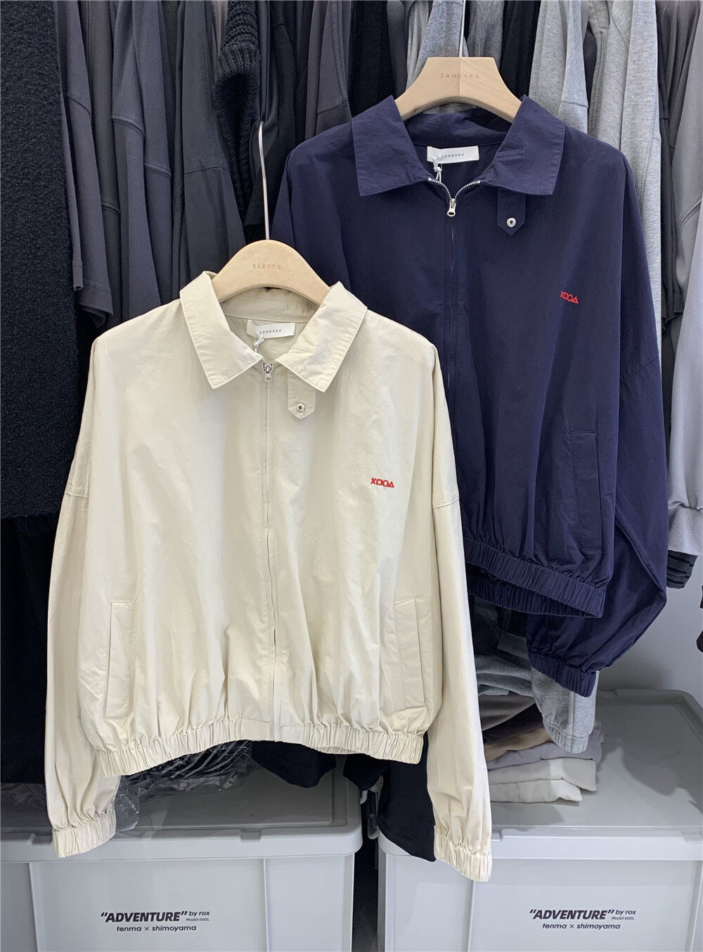 Original price 98.99! 【SANBARA】Korean Workwear Zipper Short Jacket Y9656-1# LSW
