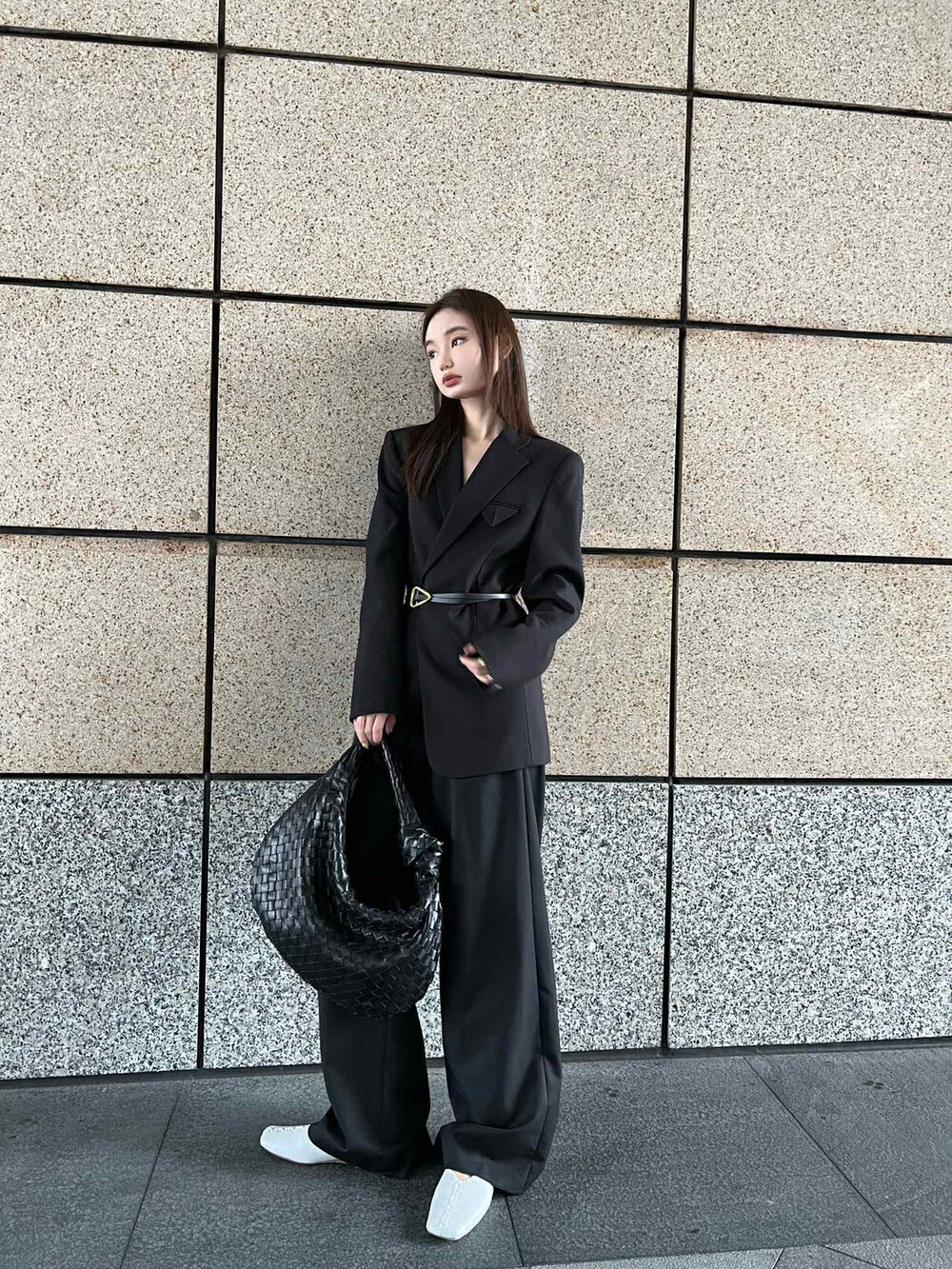[YT] Commuter fashion temperament suit (with belt) XZ5573# PCZ