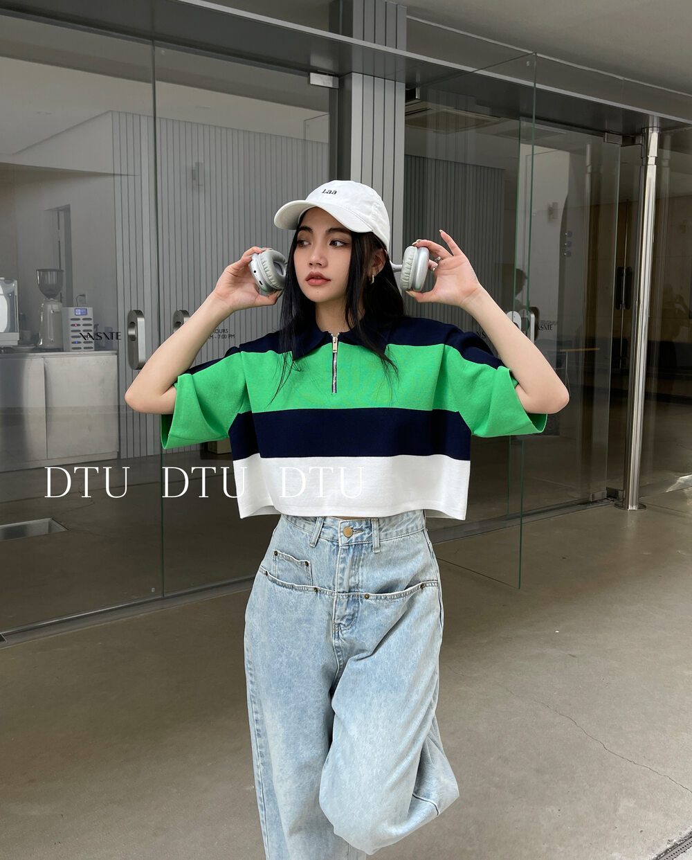 New in early summer of 2023! 【DTU】Sweet and cool short color matching short-sleeved T-shirt 33322# LSL