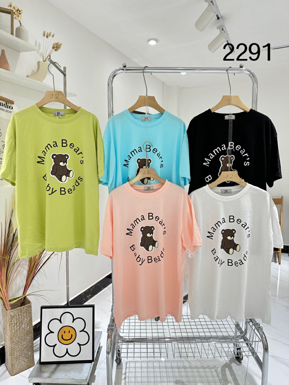 【J.2】Fashion loose and thin letter gray short-sleeved T-shirt 2291# LSW