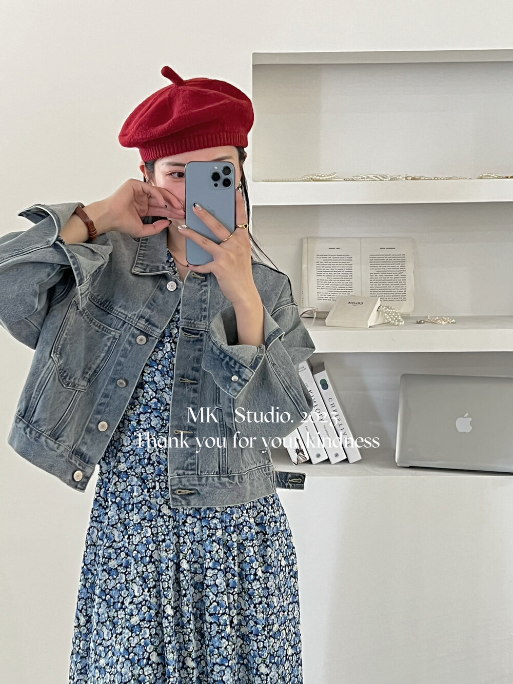 【MK】Korean style single-breasted fashionable all-match denim jacket (jacket only) z003# HJY