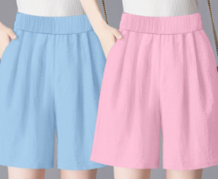 Single/Two Piece Pure Cotton Casual Shorts Women  Summer Dress New Solid Color Loose Slim Wide Foot Five-point Pants Trendy