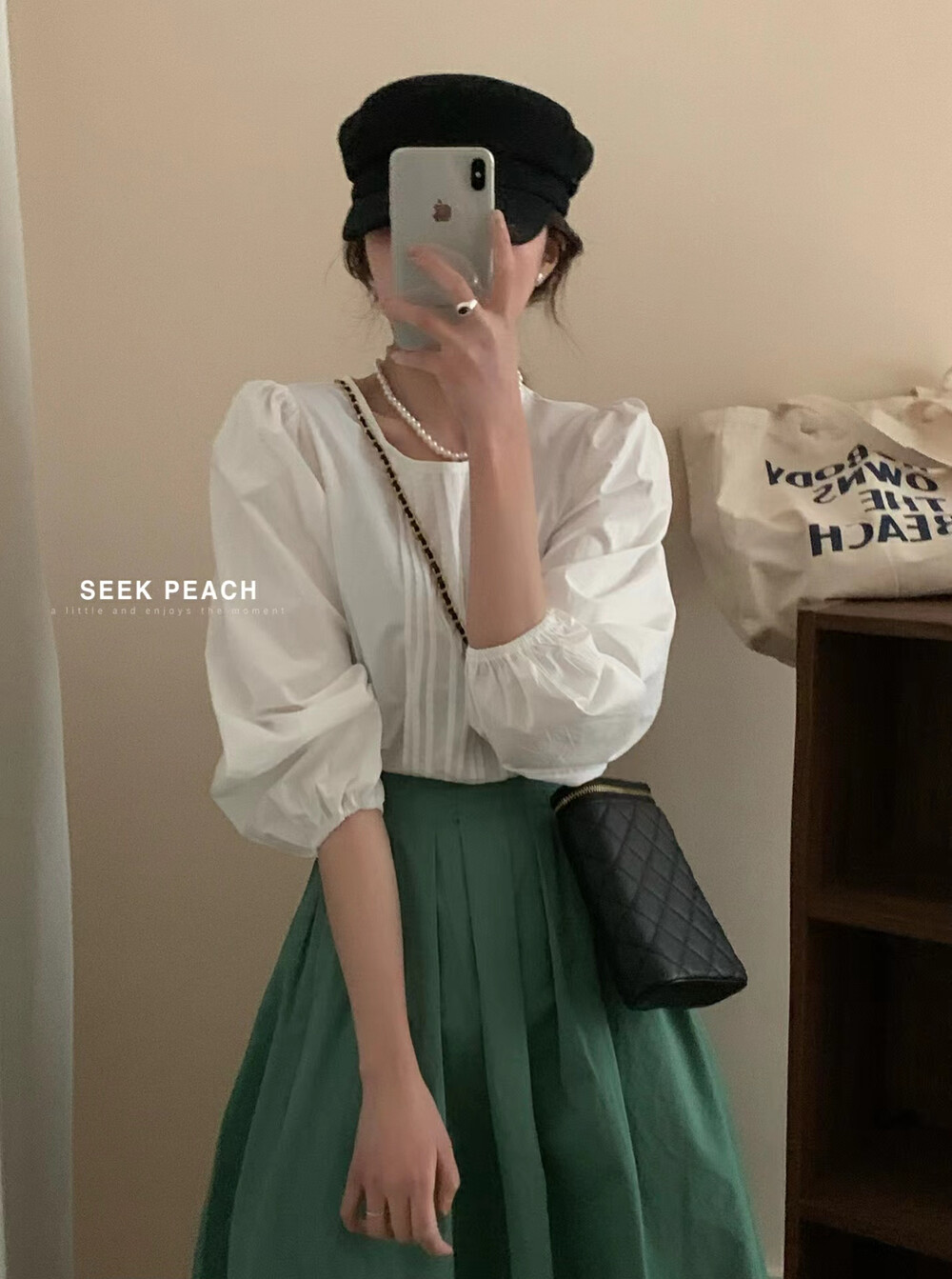 2023 early spring new! 【SEEK PEACH】Simple solid color round neck shirt 6037# HBX