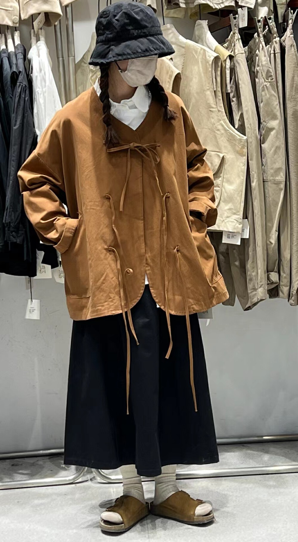 New in early spring of 2023! [Jibu Michuan] Japanese style simple strappy temperament design short jacket 823035# FHX