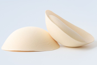 Externally expanded chest pad 6cm4cm thickened breathable gathered chest pad split type bra sponge pad insert artifact