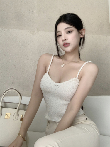 Real price real price pure desire hot girl pure color self-cultivation and thin outerwear bottoming camisole