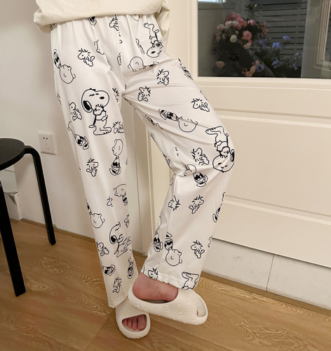 Real price real shot cartoon Snoopy home pajamas walking pants