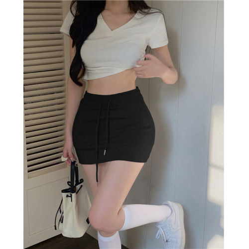 Real price~Casual sports short skirt female 2023 summer new all-match thin A-line bag skirt skirt culottes