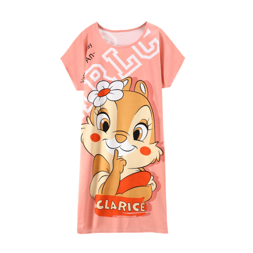  new summer pajamas loose plus fat plus nightdress cartoon pregnant women slim dress