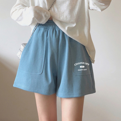 High-quality/65 Zhudi/casual sports a-line shorts summer new high-waist hot pants wide-leg drape shorts