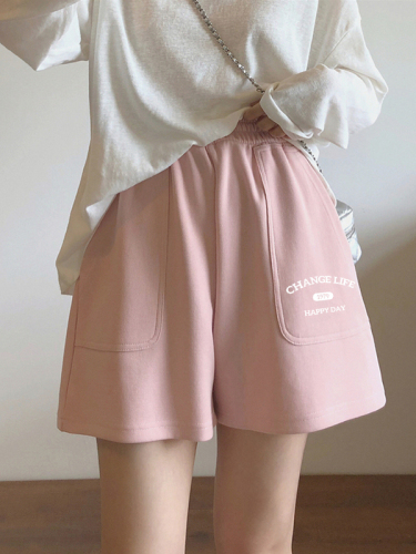 High-quality/65 Zhudi/casual sports a-line shorts summer new high-waist hot pants wide-leg drape shorts