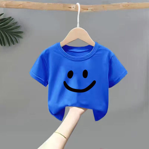 Boys and girls short-sleeved T-shirt  new summer tops small and medium-sized children's clothing Korean style clothes tide 1/2