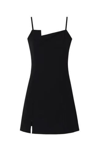 Women's  New Waistband Slim Skirt Black Split Sexy French Strap Dress Spring/Summer