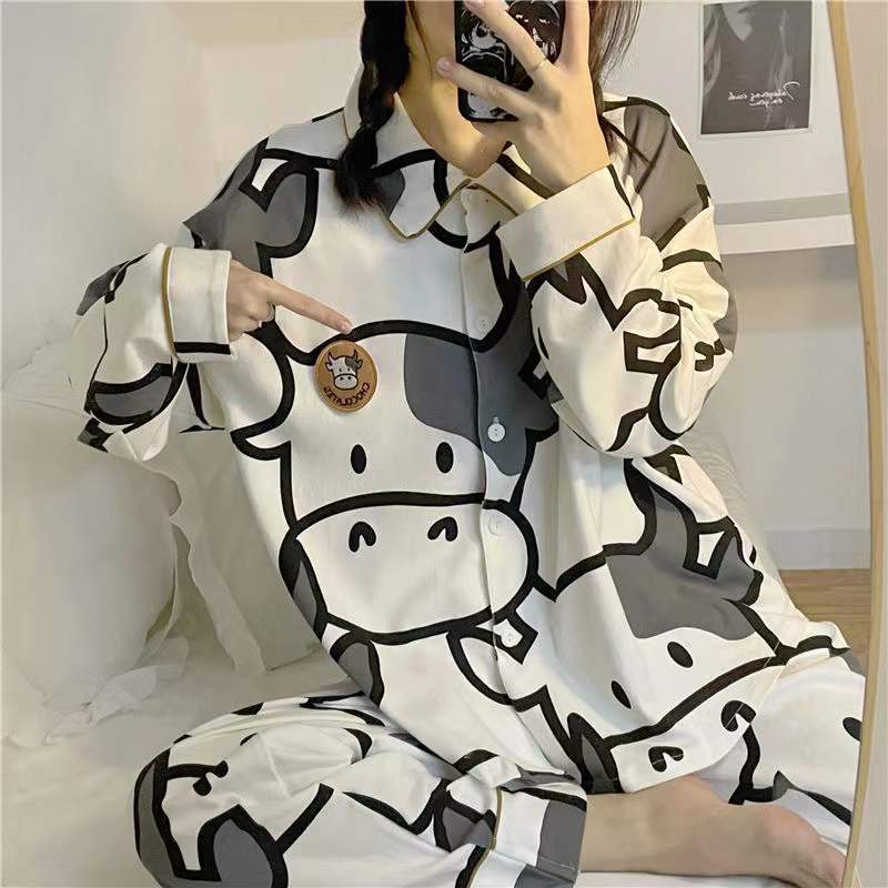 New pajamas women's autumn Japanese-style kt cat sweet and cute loose casual dormitory clothes home clothes can be worn outside pajamas