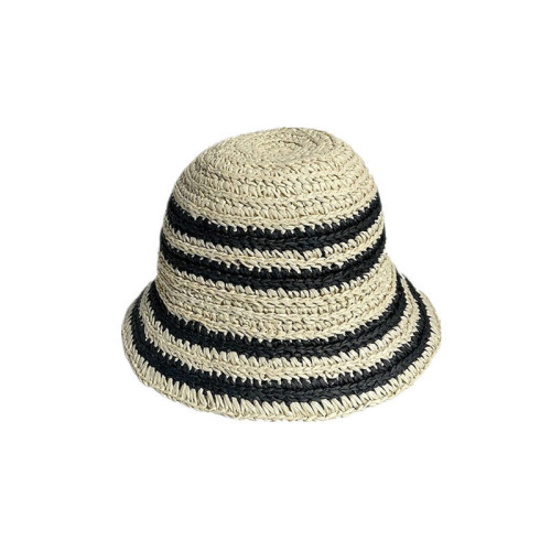 Hat Women's 2023 New Beach Vacation Woven Straw Hat Summer Beach Sunshade Sunscreen Straw Woven Fisherman Hat Basin Hat