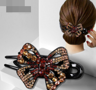 Clip Butterfly Middle-aged Hairpin Women's Back Head High-end Grab Duckbill Clip Hairpin Hair Retro