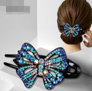 Clip Butterfly Middle-aged Hairpin Women's Back Head High-end Grab Duckbill Clip Hairpin Hair Retro
