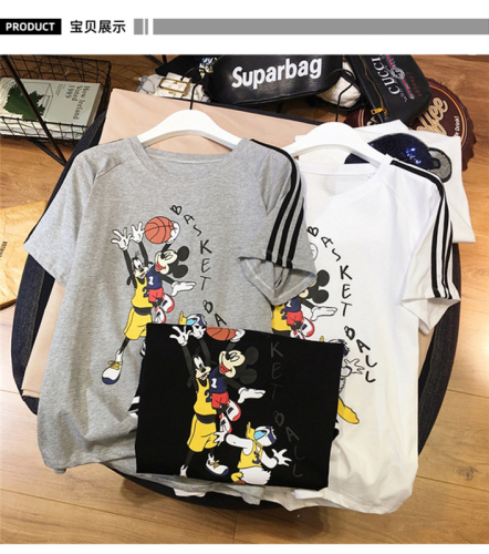 New summer casual fashion all-match sports all-match Mickey two-piece suit