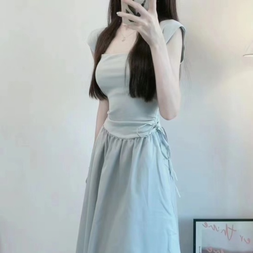 College style age-reducing girly dress female  summer new design sense gentle wind long skirt
