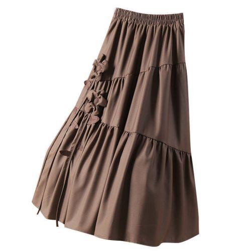 Spring design three-dimensional flower mosaic skirt female spring and autumn 2023 new small skirt long skirt half skirt