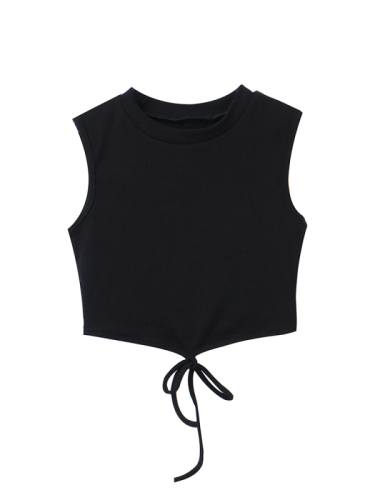 Black vest suspenders female spring and autumn babes sexy design feeling small crowd slim slim inner wear sleeveless top
