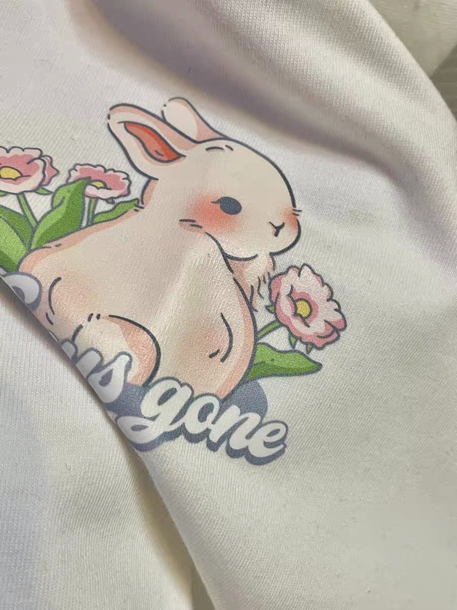 2023 New Style Cotton Cotton 300 Jin Big Size Printed Short-sleeved T-Shirt Women's Summer Tops