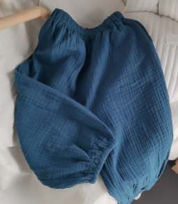 One per person ~ thin permeable sweat-absorbing folded cotton yarn ~ Korean children's lantern anti-mosquito pants hemp long men and women