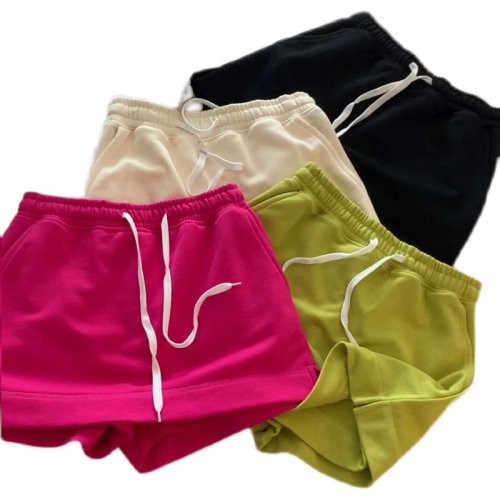Cotton High Waist Elastic A-Line Skirt Pants Summer Children's Casual All-Match Skirt Parent-child Wide-leg Shorts