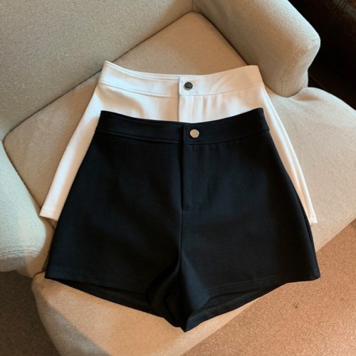 Suit shorts women's summer thin section high waist large size fat mm slim hot girl a word hot pants