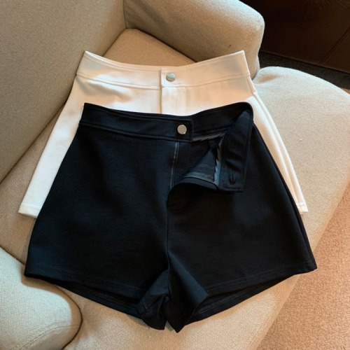 Suit shorts women's summer thin section high waist large size fat mm slim hot girl a word hot pants
